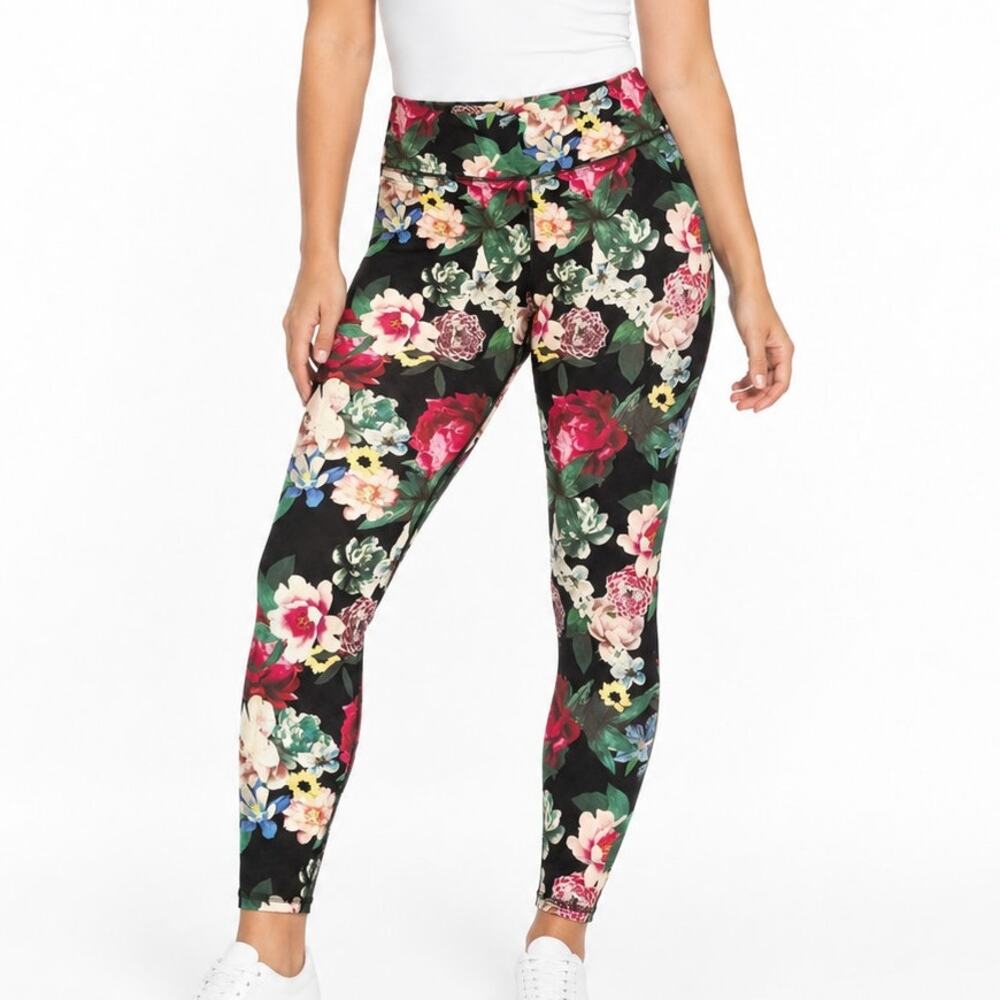 Nike Dri-FIT Capri Leggings L Multicolor Geometric Print Athletic Workout Pants